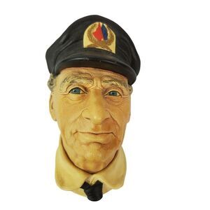 Vintage Bossons Chalkware Sea Captain Wall Decor Retired England‎